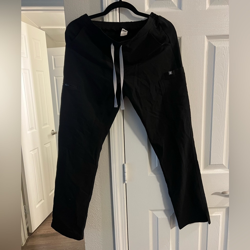FIGS Black Scrub Pants Skinny Size S